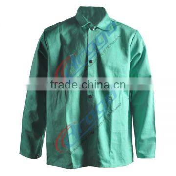 green uniform work shirt