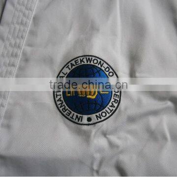 High Quality ITF Taekwondo Uniform White Printed photo-4