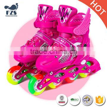 2017 Adjustable Skate Flashing Kids Roller Shoes Wholesale photo-3
