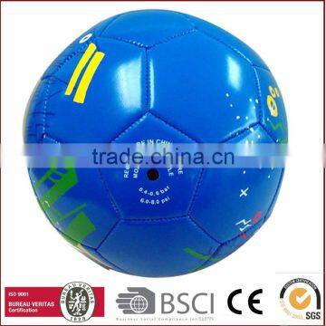 Promotional Football Ball, Made of PVC and EVA Materials, Customized Logo Printing Are Accepted