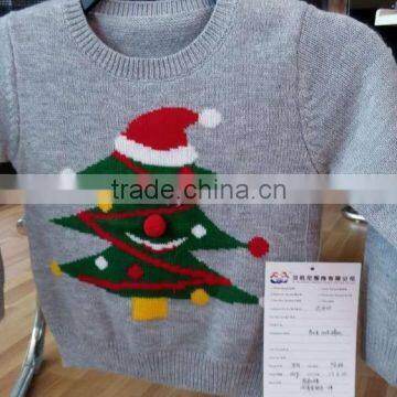 (KS016) Hot Ugly Childrens Knitting Patterns Christmas Sweater photo-5