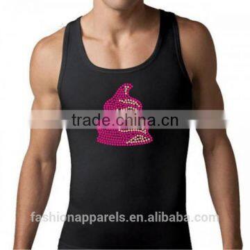 Custom Ring-Spun Rib Cotton Singlets for Men photo-5