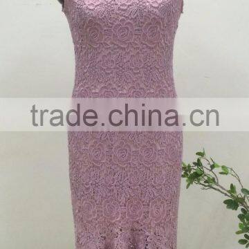 Latest Fashion Ladies Crochet Popular Slim Evening Party Dress