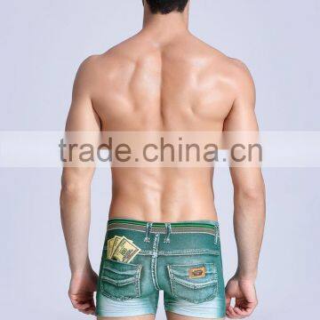 MGOO Manufacturer Custom Print Jeans Mens Boxer Underwear Digitla Custom Printing Jocks For Men photo-3