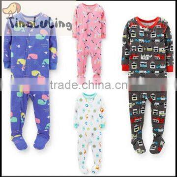 TinaLuLing New Designer Kids pajamas Boys and Girls Footed pajamas