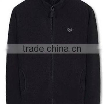 Cheaper Customized Designs Polar Fleece Jackets Wholesale Warm Good Quality Stand Collar Jackets photo-3