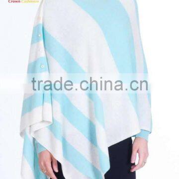 2016 Hot Sale Cashmere Poncho Sweater Pnocho Cashmere with Buttons