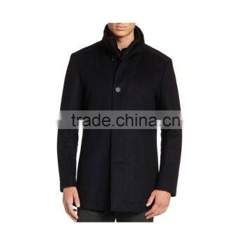 Mens Black Stand Collar Jacket,linen Blazer,coat Type Jacket photo-2