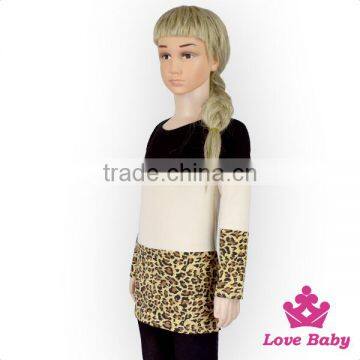 Patchwork Pattern New Model Shirts Long Sleeve Girls Tops Fashion Style t Shirts Mommy and me Raglan photo-3