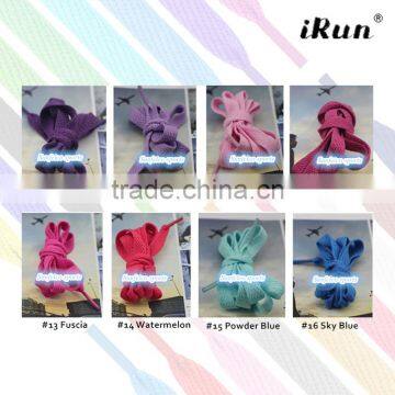 10mm Flat Sneaker Shoelaces~Flat Shoelaces~Plain Fat Shoelaces~Flat Athletic Shoe Laces~NO MOQ~57 Colors Available~Accept Custom photo-2