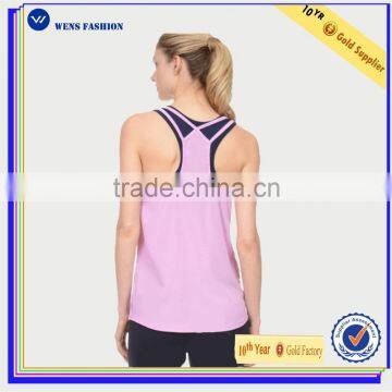 Custom High Quality Women Gym Stringer Workout Tank Top photo-2