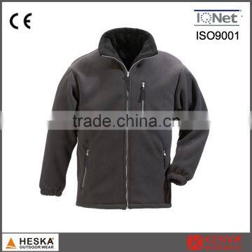 High Quality Wholesale Men Polar Fleece Jacket Casual Outdoor Garment With Zipper photo-3