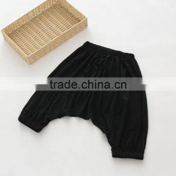 Summer High Quality Cotton Pure Color Girls Children Harem Pants photo-4