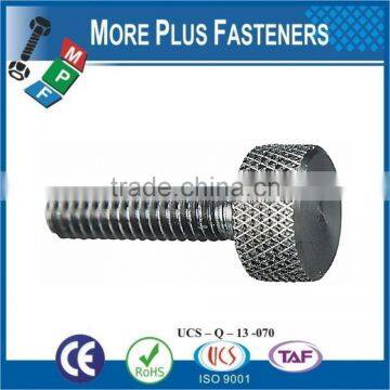 Made in Taiwan Metric Coarse Brass Round Head Metric Knob Black Oxide Stainless Steel Gibraltar Knurled Thumb Screw photo-5