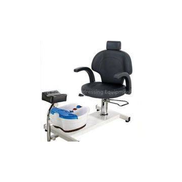 Recline Pedicure Chair With Chrome Base