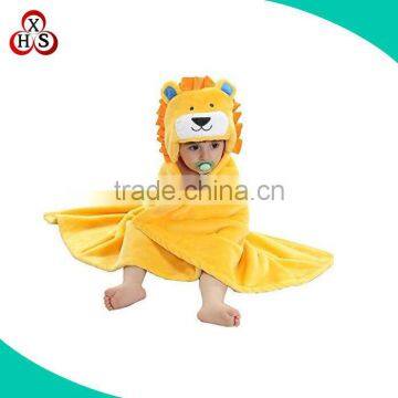 best price blanket in china kids hooded flannel fleece blanket