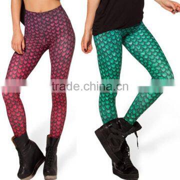 Girls beachwear Mermaid Scales Leggings yoga fitness pants