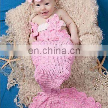 Hotsale Newborn baby photo props Mermaid Bib wholesale