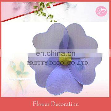 Purple vases artificial flowers