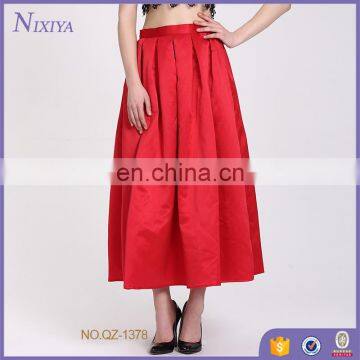 Latest Ladies Skirt Design Long Maxi Satin Skirt