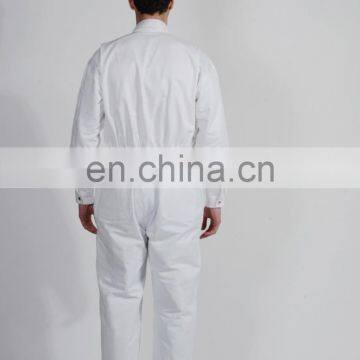 Best Quality Cotton Working Overalls White Men Work Uniforms With One-Piece Set photo-5