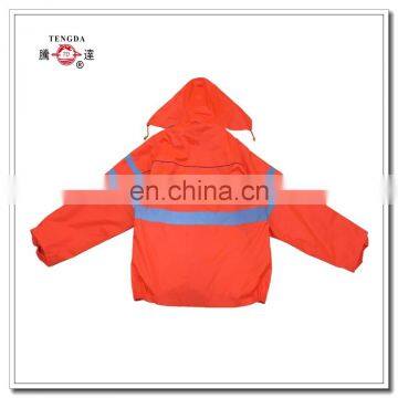 Orange High Visibility PVC Rain Suits With Logos photo-3