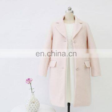 Fashion Women Winter Wool Coat With Long Sleeves photo-6