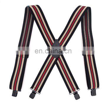 2017 new striped design 5cm strap suspenders for fat and workman only