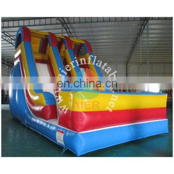 double lanes inflatable water slides for sale, giant inflatable slide for adult