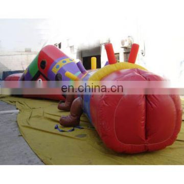 Inflatable tunnel game/inflatable track/fun tunnel/inflatable channel sports games/inflatable worm toy