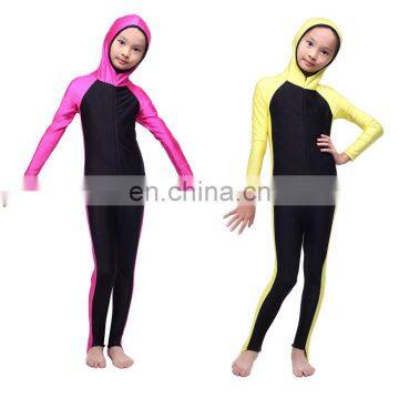 Muslim kids swimsuit wholesale Muslim girls Swimwears cute little girls swimwear for hot sale