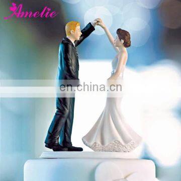 A07394 Wholesale Resin Bride Groom Cake Topper For Wedding