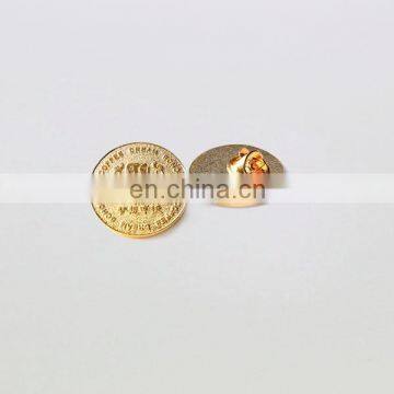 Watch design gold custom metal pin badges maker