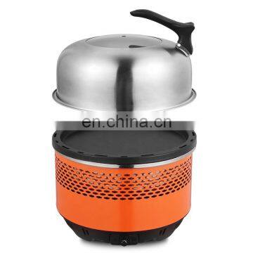 ODM OEM cool rolled steel and plastic outdoor bbq with barbecue grill