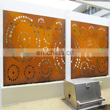 Rustic corten steel hotel decorative wall hanging art and corten steel garden art