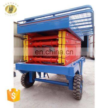 7LSJY Shandong SevenLift mini mobile automotive one man telescopic scissor tire vehicle lift