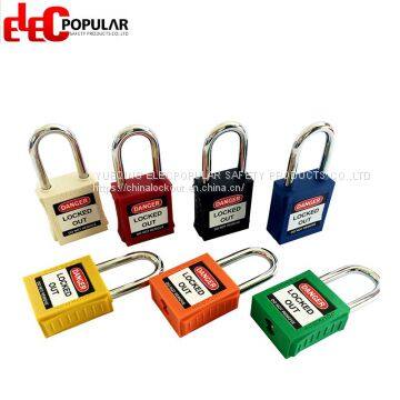 38mm Stainless Steel Shackle Safety Padlocks EP-8521~EP-8524 ABS Safety Padlock photo-3