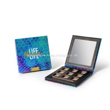 Custom Logo Printed Luxury Eyeshadow Packaging Eye shadow Box Tray