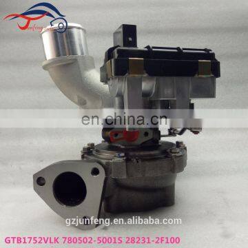 GTB1752VLK turbocharger 780502-0001 28231-2F100 turbo for Hyundai Santa Fe Kia VQ with R2.2 Engine