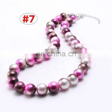 Girl DIY Necklace Colorful Beads Children Candy Bubble Necklace Boutique 12Colors photo-6