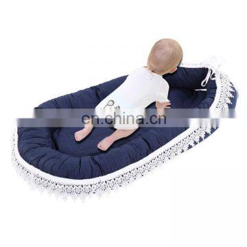 Portable Soft Breathable Baby Snuggle Nest Newborn Crib Baby Lounger Sleeping Bed photo-2