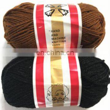 Wholesale Hot Selling Export Nigerian Black Wool Hair Styles GOGO BABBY YARN 40g for Knitting photo-5