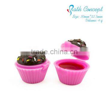 Cupcake Shape Moisturizing Organic Lip Balm for Kids photo-3