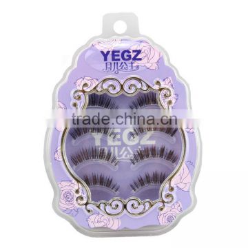 Human hair eye lashes individual false eyelashes