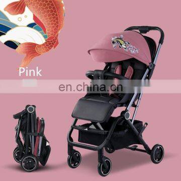 Chinese Style Embroidery Baby Infant Stroller Foldable Toddler Pram Pushchair photo-2