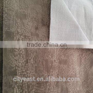 Short Hair Velvet Burnout And Bonded TC Fabric For Sofa, Home Textile