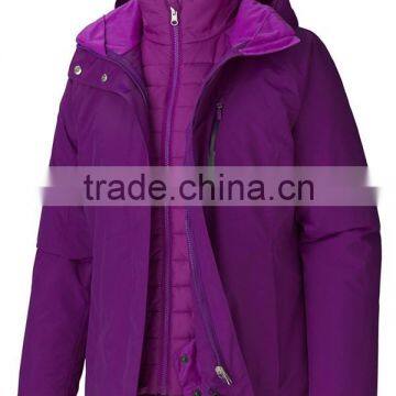 Wholesale products China womens waterproof hooded jacket