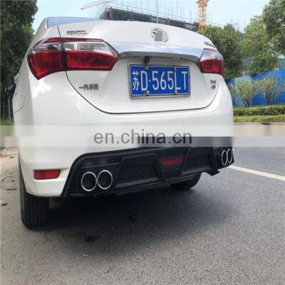 Rear Diffuser Exhaust Tip Rear Bumper Lip For Toyota Corolla 2014-2018