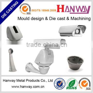 china manufacturer aluminum die casting security camera parts cctv camera housing