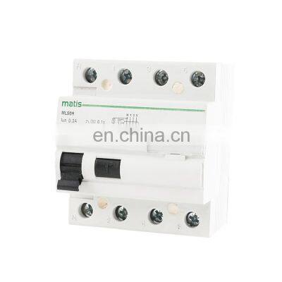 Easy to Operate ML50H-4P 240/415V 60HZ Residual Current Device Circuit Breakers RCCB